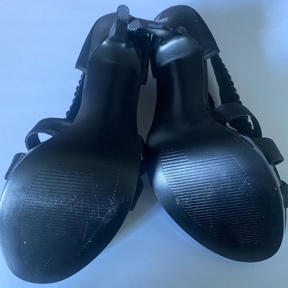 Steve Madden "Tahra" Black high heeled jeweled sandal, NWOT, sz 9.5. - Picture 8 of 10